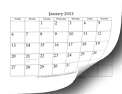 2013 Calendar (12 pages) calendar