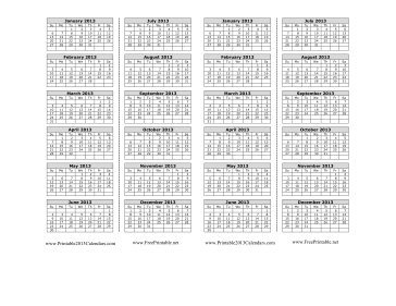 2013 Bookmark Calendar Calendar
